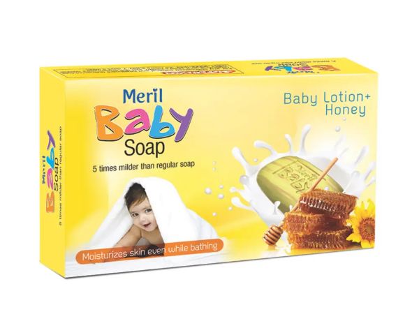 692ed717d5287d4d62f634b8_Meril-Baby-Lotion-Honey-Soap-75gm_1 Meril Baby Soap Bar 75gm - Image 1