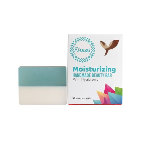 firnas-hand-made-beauty-bar-moisturizing-with-hyaluronic-2 Firnas Hand Made Beauty Bar Moisturizing with Hyaluronic 100gm - Image 1