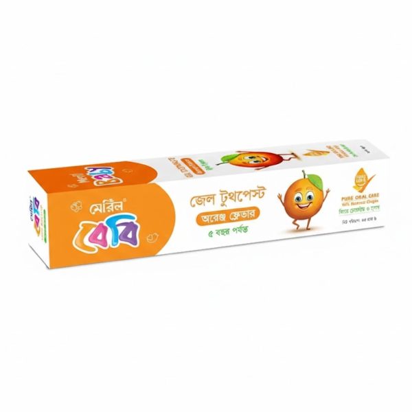 Meril Baby Gel Toothpaste Orange 45gm