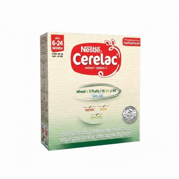 Nestle Cerelac 1 Wheat And 3 Fruits Baby Food (6 M+) 200gm