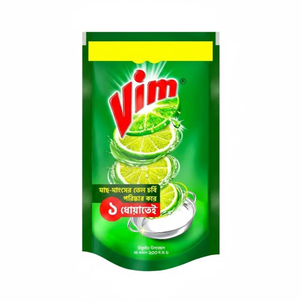 Vim Dishwashing Liquid Pouch 200ml