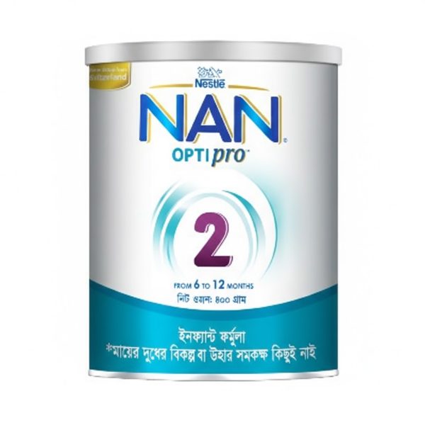 Nestle Nan Optipro 2 Formula Milk Powder (6 M+) 400gm