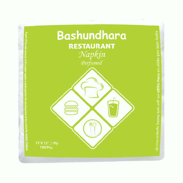 Bashundhara Restaurant Napkin (Perfumed)