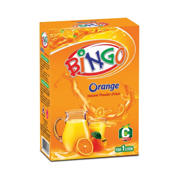 Bingo Orange Powder Drinks For 1 Litre