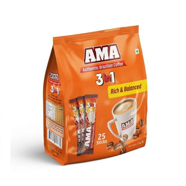 AMA 3 in 1 Coffee 15g x 25 Stick Pack