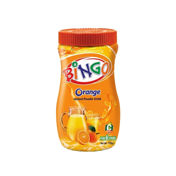 Bingo Orange Powder Drinks 250gm