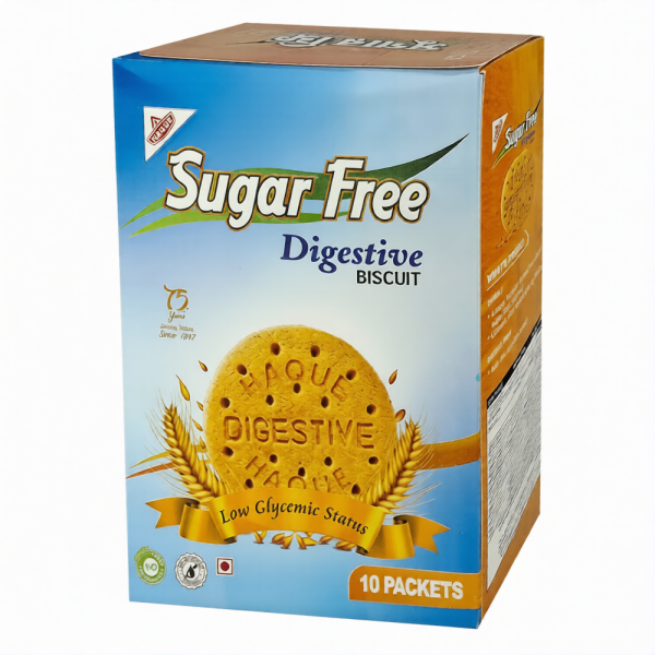Haque Sugar Free Digestive Biscuit (1×10 Packets) 210gm