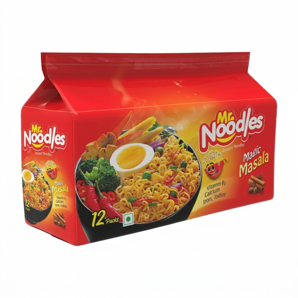 Mr. Noodles Magic Masala Flavor 12 pcs Family Pack 744gm