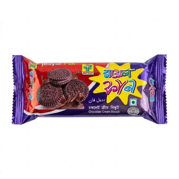 Banoful Royal Fun Chocolate Cream Biscuit 34gm