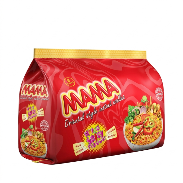 Mama Noodles (Hot And Spicy Flavour) 8 pcs 496gm