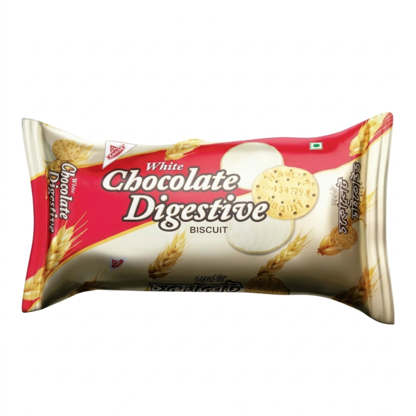 Haque White Chocolate Digestive Biscuit 125gm