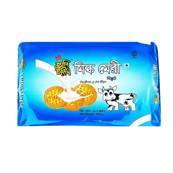 Pusti Happy Time Milk Marie Biscuit 180gm