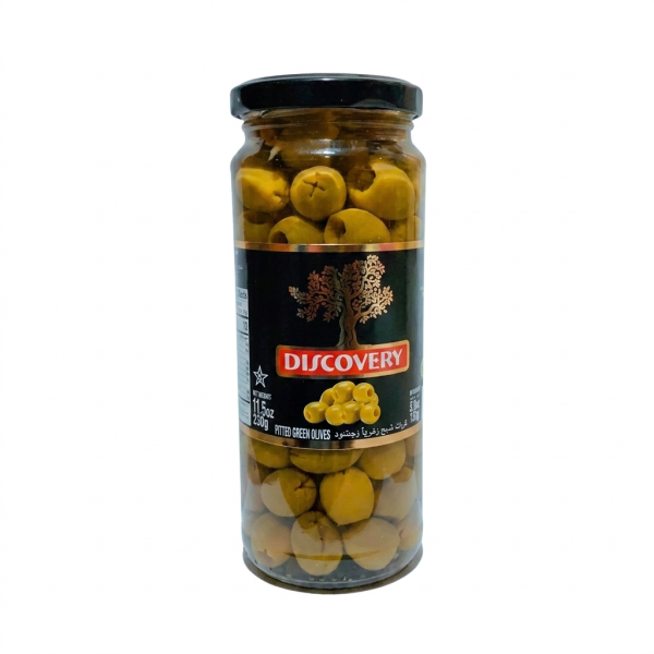 Discovery Pitted Green Olives 330gm