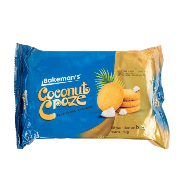 Bakeman's Coconut Craze Cookies Biscuit 170gm