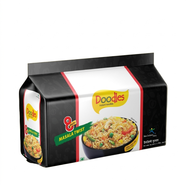 Doodles Instant Masala Twist Noodles 8 pack 496gm