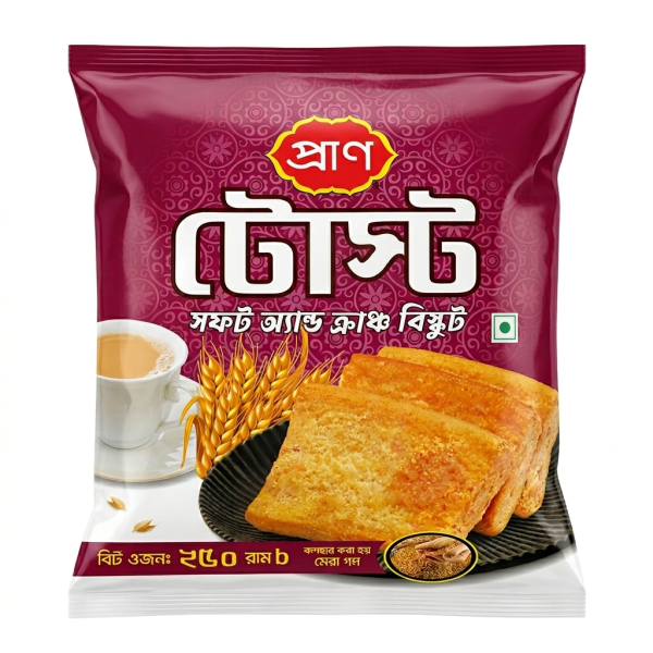 Pran Toast Soft And Crunch Biscuit 250gm